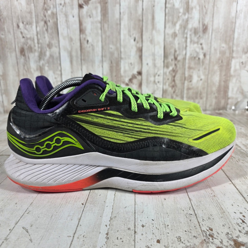 Saucony Endorphin Shift 2 Mens Running Shoes 10.5 Vizipro Yellow Black S20689-65
